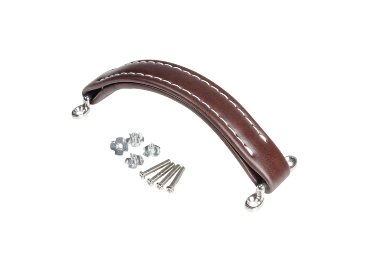 Adam Hall Hardware 3414 BRN - Strap Handle Leatherette brown 